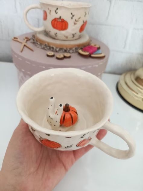 Snail Mug, Orange Mug, Funny Cup, Pumpkin Cups, Post Insta, Orange Mugs, Pumpkin Mug, Ceramic Pumpkin, Funny Cups