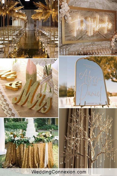 Dazzle your guests with amazing sparkling wedding decor ideas that are not only timeless but will also add a glamorous flair. Read our article ans find exquisite sparkling wedding decorations that are right on trend this year at WeddingConnexion.com. Color Scheme Wedding, Vintage Rustic Wedding, Sparkling Wedding, Cottagecore Bohemian, Toasting Flutes Wedding, Wedding Favor Labels, Desert Chic, Vintage Wedding Decor, Sparkling Rose