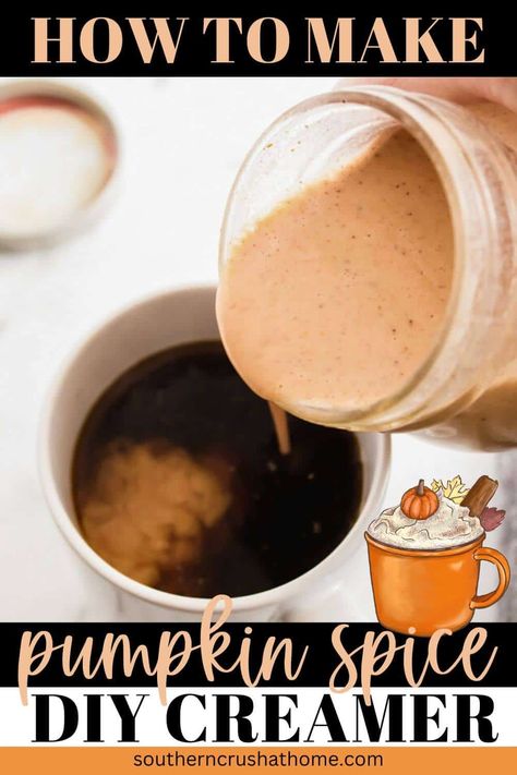 Easy to Make Homemade Pumpkin Spice Creamer for Coffee Lovers Easy Pumpkin Dump Cake Recipe, Pumpkin Spice Creamer Recipe, Pumpkin Creamer, Homemade Pumpkin Spice Coffee Creamer, Homemade Pumpkin Spice Creamer, Easy Pumpkin Dump Cake, Pumpkin Spice Coffee Creamer, Homemade Pumpkin Spice Coffee, Pumpkin Dump Cake Recipe