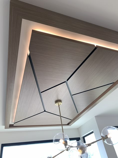 Amazing False Ceiling Designs, Home Office False Ceiling Design, Geometric False Ceiling Design, Fall Ceiling Light Design, Zig Zag False Ceiling Design, False Ceiling Profile Light Design Hall, Grooves In False Ceiling, Pop False Ceiling Design For Office, Fall Ceiling Pop Design