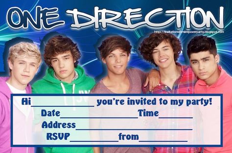 1d Birthday Party Ideas, One Direction Themed Party, One Direction Birthday Party, One Direction Party, One Direction Birthday, Party Invitations Printable, Youre Invited, Really Funny Pictures, Themed Party