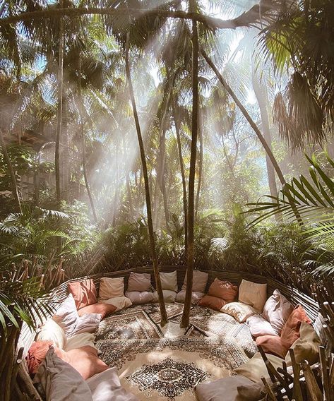 Lowsheen on Instagram: “Hotel Nômade in Tulum, Mexico Photography by Enxhi Borova @enxova @nomadetulum #hotel #nomade #photography #enxhiborova #tulum #mexico” Outdoor Meditation Space, Yoga Deck, Retreat Space, Outdoor Meditation, Retreat Centre, Yoga Shala, Conversation Pit, Healing Room, Mexico Hotels