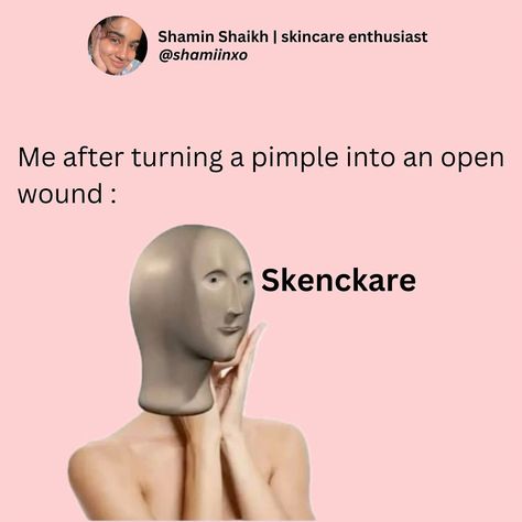 Who else can relate ?😂follow @shamiinxo for more such content 🎀 . . . #skincare #skincarememes #acne #acnememes #humor #memes #skincareroutine Skincare Memes Humor, Humor Memes, Skin Care Routine, Funny Memes, Acne, Turn Ons, Humor, Memes, Funny