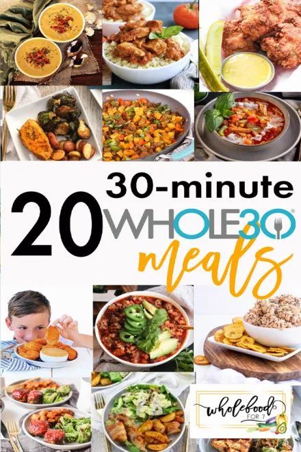 20 30-minute Whole30 Meals that are family-friendly, gluten-free, dairy-free, and budget-friendly! Whole 30 Meals, January Whole30, Whole30 Meals, Whole 30 Meal Plan, Easy Whole 30 Recipes, Cauliflower Soup Recipes, Table D Hote, Sweet Potato Toast, Chicken Dishes Easy