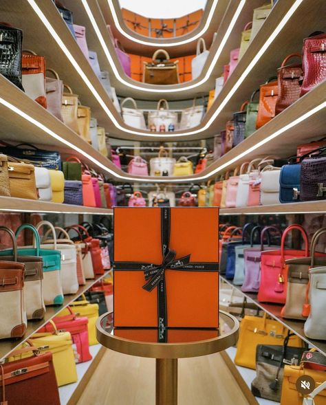 Jamie Chua, Shoe Store Design, Dream Closet Design, Vault Doors, Orange Box, Dream Closets, Chanel Collection, Bag Display, Luxury Lifestyle Dreams