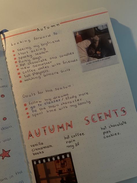 Cute Fall Journal Ideas, Fall Journaling Ideas, Fall Notebook Ideas, October Journal Ideas Aesthetic, Fall Journal Ideas Aesthetic, Autumn Journal Page, Autumn Journal Ideas, Journal Ideas Autumn, Journaling Aesthetic Ideas