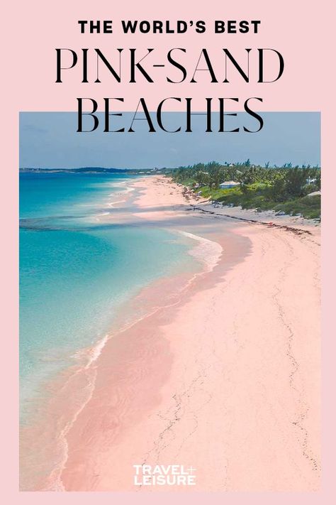 From #Greece to #Tahiti, add these pink-sand #beaches to your #travel #bucketlist. #travel #beachvacation #tropicaldestination #pinksandbeach #summer Pink Sand Beach Hawaii, Pink Sand Beach Bahamas, Pink Sands Beach, Pink Beaches, Pink Beach House, Pink Sand Beaches, Eleuthera Bahamas, Paradise Travel, Pink Sand Beach