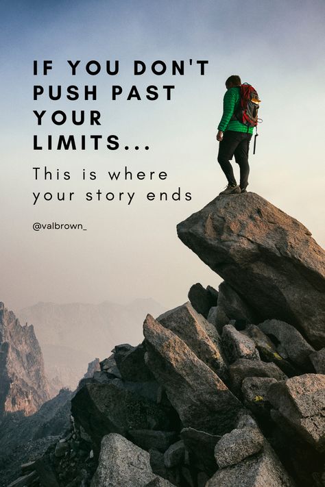 If we never push past our limits, we stay in our comfort zone. And fail to grow. Test the limits you've placed on yourself. Take one more step. You'll be amazed at how far you can go. Motivation Success, Fitness Motivation Quotes, One More Step, Motivation Quotes, Comfort Zone, Success Quotes, Your Story, To Grow, Fitness Motivation