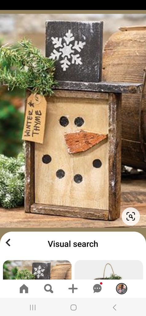 Small Wood Furniture Projects, Snowman Crafts Wood, Christmas Diy Signs Wood, Home Signs Wooden, Rustic Christmas Signs, Winter Wood Crafts, Snowmen Crafts, Diy Holiday Crafts, Wooden Snowmen