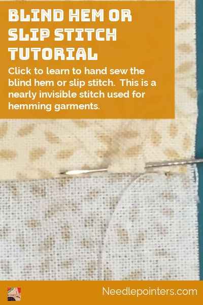 Hand Hemming Stitches, Invisible Hem Stitch By Hand, How To Slip Stitch Sewing, Hem Stitch By Hand, How To Do A Blind Hem Stitch By Hand, Blind Stitch By Hand, How To Do Blind Stitch By Hand, Blind Stitch Hem, Blind Hem Stitch By Hand