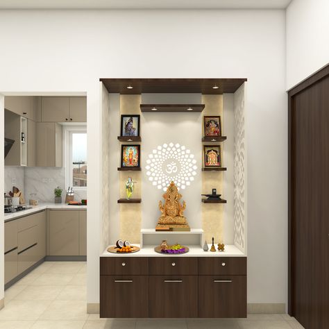 Room Disin, Mandir Ideas For Home, Pooja Room Design Indian, Puja Room Design Indian, Pooja Room Ideas Indian, Mandir Ideas, Pooja Door Design, Mandir Design, Temple Design For Home