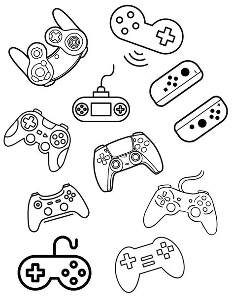 Escape to your favorite video game world with these free printable coloring pages! Perfect for kids and adults alike, these coloring pages are a great way to relax and de-stress.    #gaming #coloringpages #videogames #gamer #relax #fun Gamer Coloring Pages, Gaming Coloring Pages, Gamer Doodles, Boys Colouring Pages, Gaming Cookies, Drawing On Computer, Boy Coloring Sheets, Video Game Coloring Pages, Magical Coloring Pages