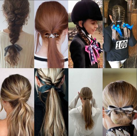 Riding Hairstyles Horseback, Hairstyles For Riding Horses, Cute Equestrian Hairstyles, Cute Hairstyles For Horseback Riding, Hairstyles For Equestrians, Horse Girl Hairstyles, Horse Back Riding Hair Styles, Equestrian Hairstyles Helmet, Hairstyles For Horseback Riding