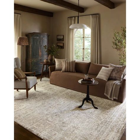 Amber Lewis x Loloi Honora Ivory / Natural Area Rug & Reviews | Wayfair Amber Lewis X Loloi, Inviting Colors, Relaxed Aesthetic, Dash And Albert Rugs, Amber Lewis, Furniture Gallery, Natural Area Rugs, Loloi Rugs, Living Room Shop