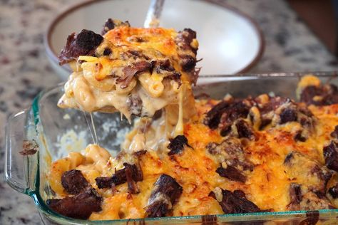 Smoked Oxtail Mac and Cheese Maillard Reaction, Havarti Cheese, Offset Smoker, Casein Protein, Cooking Range, Beef Bone Broth, Smoked Gouda, Gouda Cheese, Sharp Cheddar