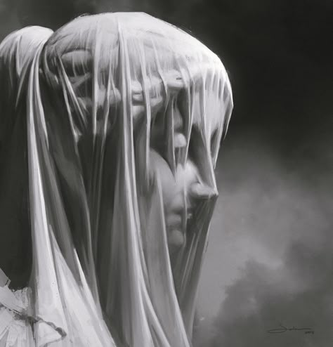 ArtStation - practice , N kayurova Black And White Portraiture, Antonio Corradini, Women Sculpture, White Aesthetics, Veiled Woman, Greek Statues, Greek Sculpture, Marble Statues, Sculpting Clay