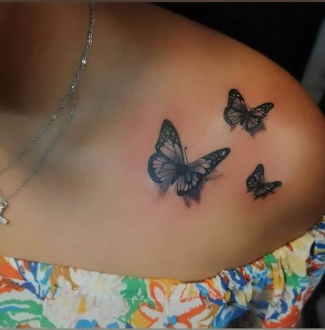 Between Chest Tattoo Female, In Between Chest Tattoo, In Between Chest Tattoo Female, Tattoo Papillon, Tattoos Chest, Chest Tattoo Female, Butterfly Tattoo On Shoulder, Small Chest Tattoos, Tattoo Female