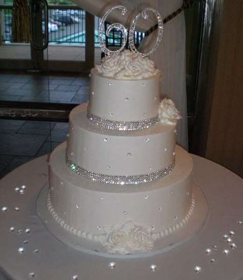 rhinestone cake 60th Wedding Anniversary Ideas, 60th Wedding Anniversary Decorations, Diamond Wedding Anniversary Cake, Diamond Anniversary Cake, 60th Anniversary Ideas, 60 Wedding Anniversary Cake, Diamond Wedding Cakes, 60th Wedding Anniversary Gifts, 60th Wedding Anniversary Party