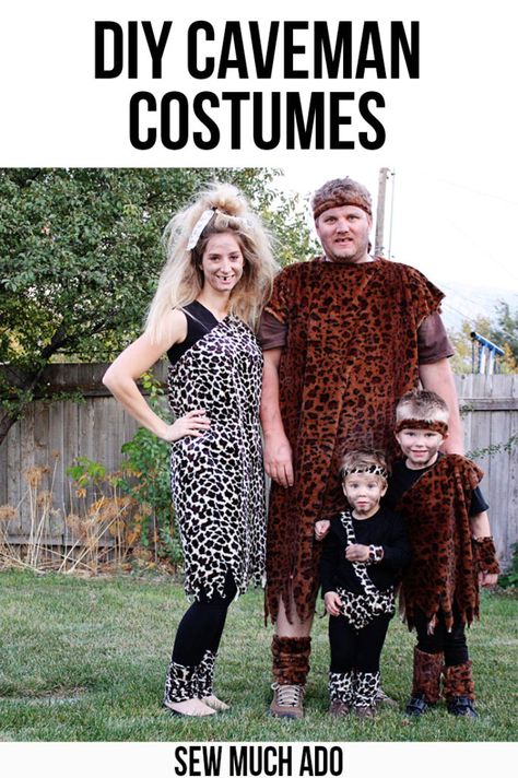 Diy Caveman Costume, Caveman Outfit, Caveman Costume, Make A Blanket, Cavewoman Costume, Homemade Halloween Costumes, Diy Kostüm, Costume Tutorial, Diy Halloween Costume