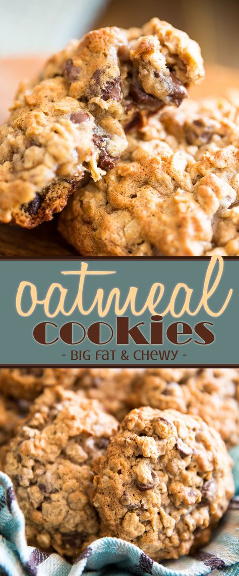 Fruit Cake Cookies Recipe, Cake Cookies Recipe, Chewy Oatmeal Cookies, Bars Healthy, Fruit Cake Cookies, Oatmeal Breakfast Cookies, Oatmeal Cookies Chewy, Cookie Cake Recipe, Oatmeal Cookie Recipes