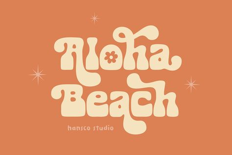 Environmental Logo Design, Beach Typography, Beach Fonts, Environment Logo, Stickers Packaging, Ttf Fonts, Aloha Beaches, Type Font, Cute Fonts