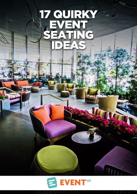 Event seating matters and can have a big impact on the look and feel of your event. Banish boring and uninspiring furniture choices and get inspired with quirky chair options. Event Seating Ideas, Seating Plan Ideas, Creative Seating Ideas, Event Seating, Party Seating, Seating Ideas, Chair Options, Floor Seating, Plan Ideas