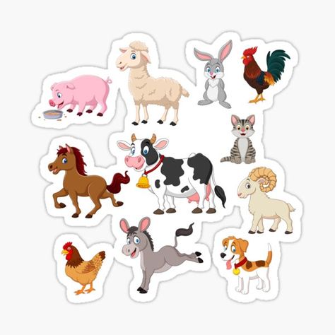 Bird Cartoon Character, Cartoon Farm Animals, Happy Icon, Bird Cartoon, Mind Map Design, Graphic Design Photo, Domestic Animals, Kids English, Animal Baby