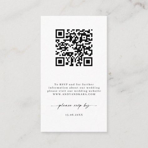 Wedding Barcode, Wishing Well Wedding, Simple Layout, Classic Fonts, Wishing Well, Wedding Website, Enclosure Cards, Simple Weddings, Rsvp Card