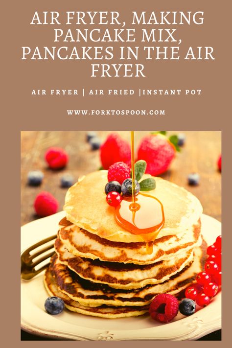 Air Fryer Waffles, Air Fry Pancakes, Pancakes Airfryer, Airfryer Pancakes, Pancake Air Fryer, Pancakes In Air Fryer, Air Fryer Pancakes, Air Fryer Blueberry, Airfryer Breakfast