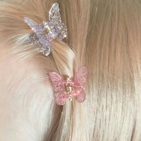 Jules Vaughn, No Ordinary Girl, Soft Girl Aesthetic, Baby Hair Clips, Butterfly Clips, Pink And Silver, Soft Girl, Pink Aesthetic, Cute Jewelry