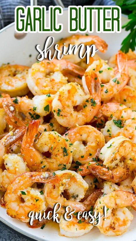 Easy Garlic Butter Shrimp, Sauteed Shrimp Recipe, Best Garlic Butter, Garlic Butter Shrimp Scampi, Precooked Shrimp Recipes, Jumbo Shrimp Recipes, Frozen Shrimp Recipes, Ways To Cook Shrimp, Easy Garlic Butter