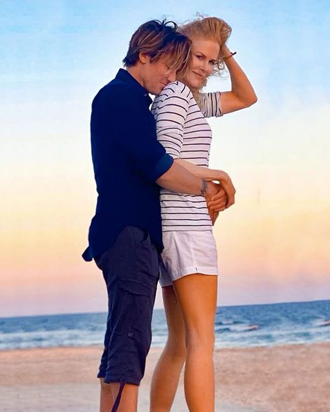 Nicole Kidman showcases never-ending legs in loved-up beach photo with Keith Urban | HELLO! Romantic Beach Photos, Keith Urban Nicole Kidman, Desi Arnaz, Still Together, Pictures Of Celebrities, Film Icon, Bryan Cranston, Famous Actresses, Beautiful Love Stories