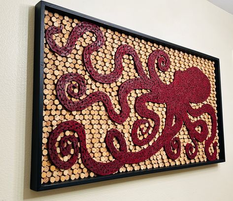 Wine Cork Wall Art, Wine Cork Projects Wall Art, Cork Art Projects, Cork Painting, Cork Sculpture, Cork Walls, Wine Cork Wall Decor, Wine Cork Table, Cork Creations