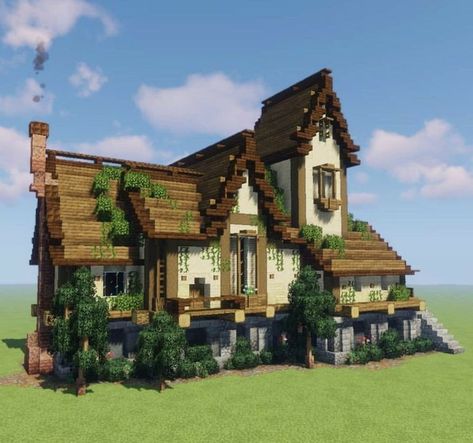 3 Story Minecraft House, Minecraft 2 Player House, Modded Minecraft House, Minecraft Cliffside House, Minecraft Kale, Mansion Minecraft, Mc House, Construction Minecraft, Case Minecraft