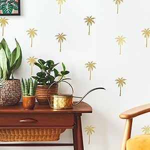 Cabin Guest Room, Room Mates, Gilded Glamour, Peel And Stick Wall Decals, Palm Trees Wallpaper, Large Wall Decals, Family Wall Decals, Botanical Decor, Removable Wall Decals