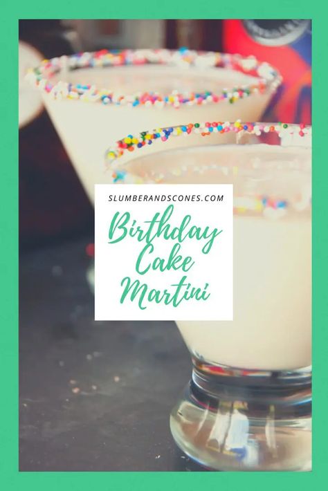 Cake Vodka Drinks, Cake Vodka Recipes, Cake Batter Martini, Birthday Cake Drink, Birthday Cake Vodka, Vodka Cupcakes, Birthday Cake Martini, Martini Recipes Easy, Cake Martini