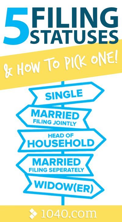 5 Tax Filing Statuses and How to Pick One || Can couples file as single? Why are there two options for married couples? And what’s up with this “head of household” status? Let’s review! #filingstatuses #taxfiling #onlinefiling #1040blog Marriage And Money, Tax Saving, College Expenses, Tax Help, Tax Filing, Negotiating Salary, Tax Tips, Tax Time, Financial Responsibility