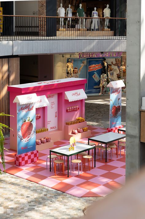 Activations & Styling by The Make Haus // Photography by Eliza Hayward Food Brand Activation, Sweet Shop Aesthetic, Cafe Pop Up, Mall Activation, Ice Cream Booth, Experiential Marketing Activations, Event Activations, Sweet Shop, Activation Booth