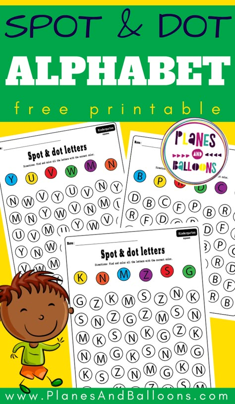 Alpahbet do a dot printables FREE for kindergarten - free letter recognition worksheets. #kindergarten #abc #alphabet #planesandballoons Free Letter Recognition Activities, Letter Recognition Activities Preschool Abc Games, Preschool Letter Recognition Worksheets, Spring Alphabet Letters Free Printable, Letters Recognition Activities, Alphabet Recognition Worksheets, Abc Recognition Activities, Find The Letter Free Printables, Letter S Activities For Kindergarten