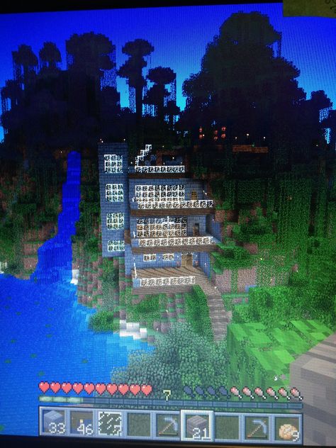 This is the house I made on my minecraft I did a similar has as ihascupquake Minecraft Oasis, Minecraft Creative, All Minecraft, Minecraft Blueprints, Minecraft Projects, Minecraft Creations, Minecraft Designs, Texture Packs, Moving Pictures