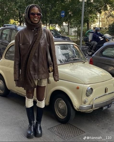 Fall Internship Outfit, Sufjan Stevens Summer, Brown Biker Boots, Coquette Downtown Girl, 60s Love, Fall Style Trends, Knee High Socks Outfit, Nyc Ballet, Old Money Winter