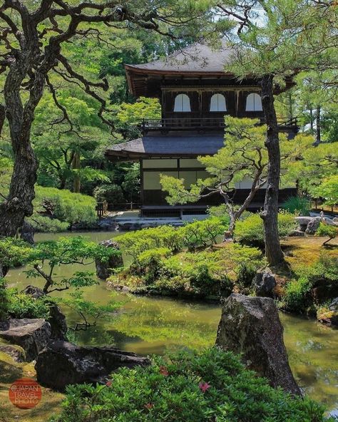 Ginkaku-ji (銀閣寺, lit. "Temple of the Silver Pavilion"), officially named Jishō-ji (慈照寺, lit. "Temple of Shining Mercy"), is a Zen temple in the Sakyo ward of Kyoto, Japan. It is one of the constructions that represents the Higashiyama Culture of the Muromachi period. Photo credit : @giuliettar1 Ginkakuji Temple, Ginkakuji, Zen Temple, Muromachi Period, Japan Temple, Japan 2023, Japanese Zen Garden, Forest Grove, Japanese Temple