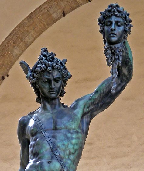 Perseus holding the severed head of Medusa. Surgery Humor, Zeus Statue, Small Wave Tattoo, Severed Head, Greek Heroes, Greek Statues, Medusa Tattoo, Greek Tattoos, Drawing Heads