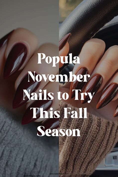 It’s officially November, which means it’s time to level up your nail game for the season. The autumn aesthetic is in full swing, and your manicure deserves to match those cozy, crisp vibes. Rich caramel hues, delicate gold accents, and winter outfits that pop, there are endless ways to make your nails pop this month. […] Blue Nail Color, November Nails, Colors For Dark Skin, Nail Pops, Summer Nails Colors, Minimalist Nails, Fall Nail, Fall Nail Designs, Fancy Nails