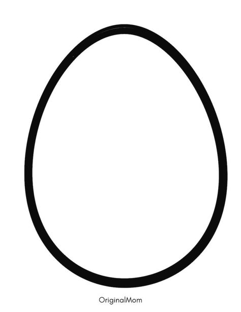 Free Printable Easter Egg Template PDF great for Kids Easter Egg crafts this spring. Egg Pattern Template, Easter Egg Ideas For Kids, Easter Eggs Printable Free, Easter Egg Pictures Free Printable, Free Egg Template Printable, Easter Egg Print Out, Free Easter Templates Printables, Egg Stencil Free Printable, Easter Egg Cutouts