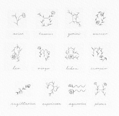 Fine Line Aries Tattoo, Small Astrology Tattoos, Simple Aries Tattoo, Tattoo Ideas Aries, Zodiac Signs Flowers, Inner Finger Tattoos, Star Sign Tattoo Ideas, Zodiac Flowers, Aries Zodiac Tattoos