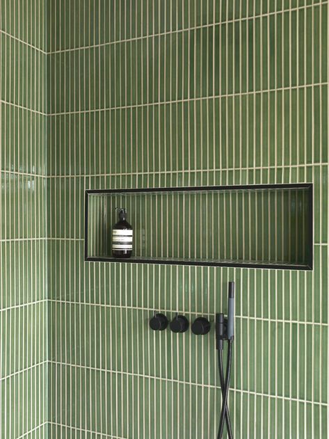 West Hampstead, Japanese Shower, Japanese Tile, Marble Trend, Elegant Tiles, Primary Bath, Plain Curtains, Unglazed Porcelain, Stunning Interior Design