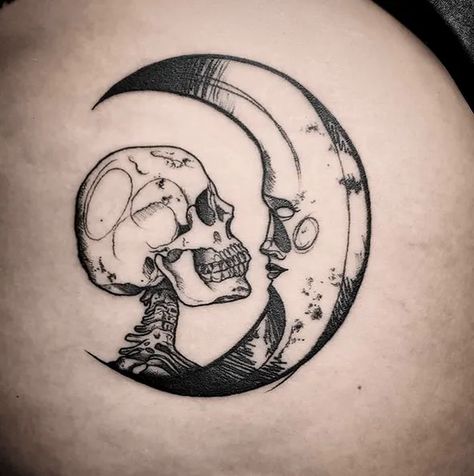 Moon Tattoo You'Ve Always Wanted - Crescent, Full, Moon Phases & More [2020 Guide] - Tattoo Stylist Miniature Tattoos, Full Moon Phases, Tattoos Geometric, Stylist Tattoos, Dream Tattoos, Skull Tattoos, Dope Tattoos, Simplistic Tattoos, Tattoo Design Drawings