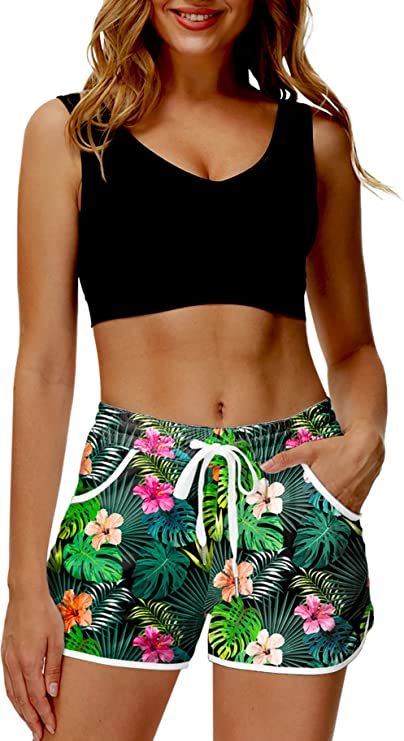 Summer Board, Board Shorts Women, Bathing Suit Shorts, Swim Shorts Women, Swimsuit With Shorts, Beach Swim, Printed Swim