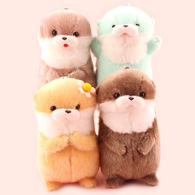 Buy Authentic AMUSE Kawauso Usoyan Otter Fish Party Keychain at Tofu Cute Otter Cute, Sleepy Blue, Otter Plush, Pocky Sticks, Fish Party, Candy Kit, Otters Cute, Party Characters, Fishing Party